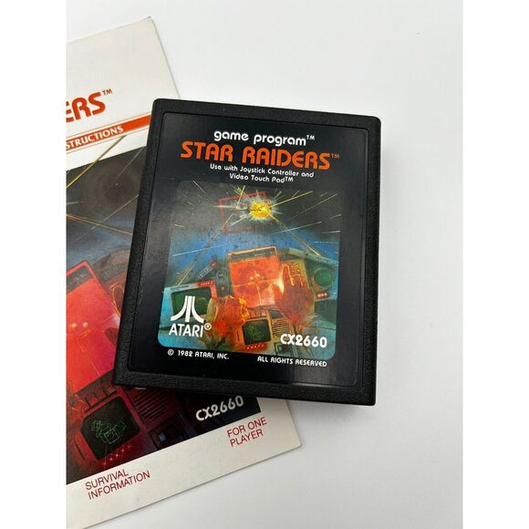 Star Raiders Touch Pad Atari 2600 Authentic‎ Lot Manual Game Cart Only - Picture 2 of 5